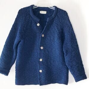 Johnathan Richards Blue Cardigan 100%Wool Boulder Colorado 40M Button Front